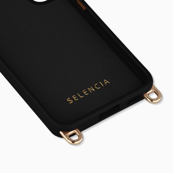 Selencia Rivièra MagSafe Backcover met afneembare haakjes Samsung Galaxy S22 - Velvet Black