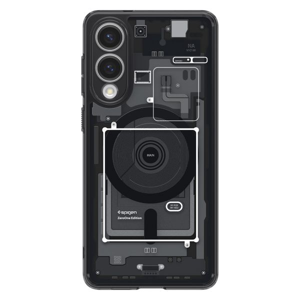 Spigen Ultra Hybrid Zero One MagFit Backcover Samsung Galaxy S25 Edge - Zwart
