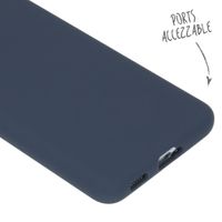 Accezz Liquid Silicone Backcover Samsung Galaxy S21 - Donkerblauw