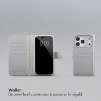 Accezz Edge Uitneembare Bookcase met MagSafe Apple iPhone 18 Pro / 17 Pro - Grijs