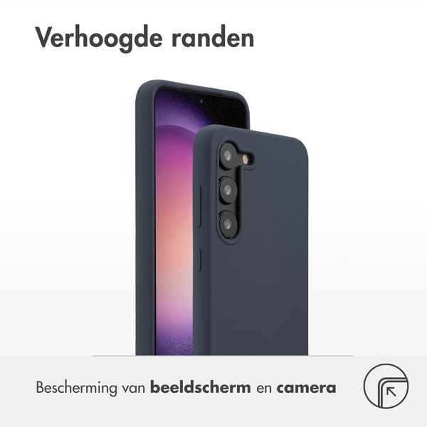 Accezz Liquid Silicone Backcover Samsung Galaxy S23 - Donkerblauw