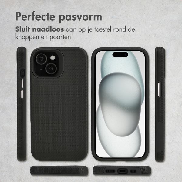 Accezz Tough Backcover met MagSafe Apple iPhone 15 - Zwart