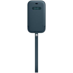Apple Leather Sleeve MagSafe Apple iPhone 12 (Pro) - Baltic Blue