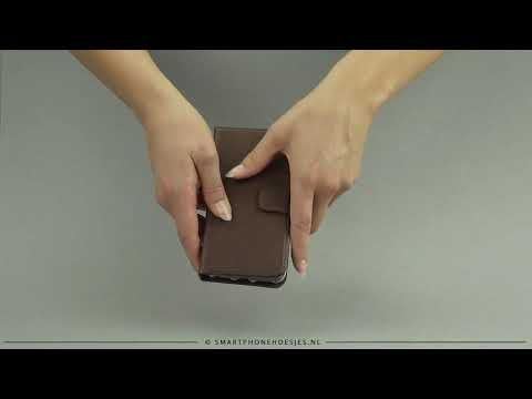 Selencia Echt Leren Bookcase Samsung Galaxy S24 - Lichtbruin