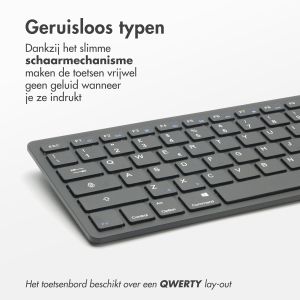 imoshion Wireless Bluetooth Keyboard - Draadloos toetsenbord - QWERTY - Zwart