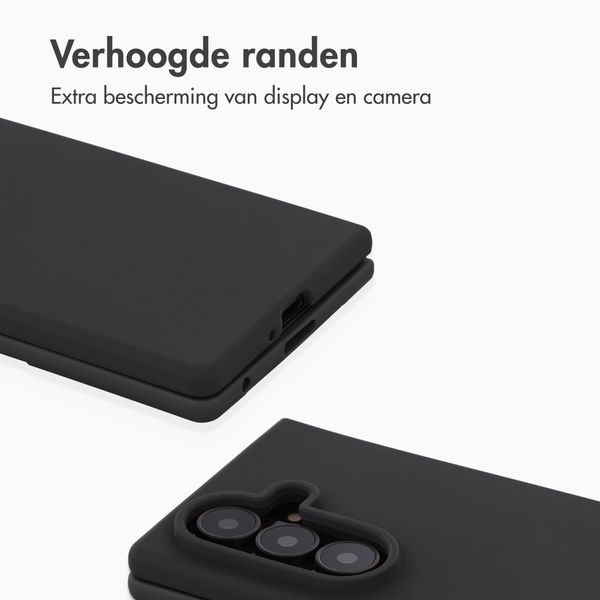 Accezz Liquid Silicone Backcover met MagSafe Samsung Galaxy Z Fold 8 Ultra - Zwart