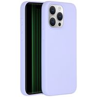 Accezz Liquid Silicone Backcover met MagSafe Apple iPhone 15 Pro Max - Paars