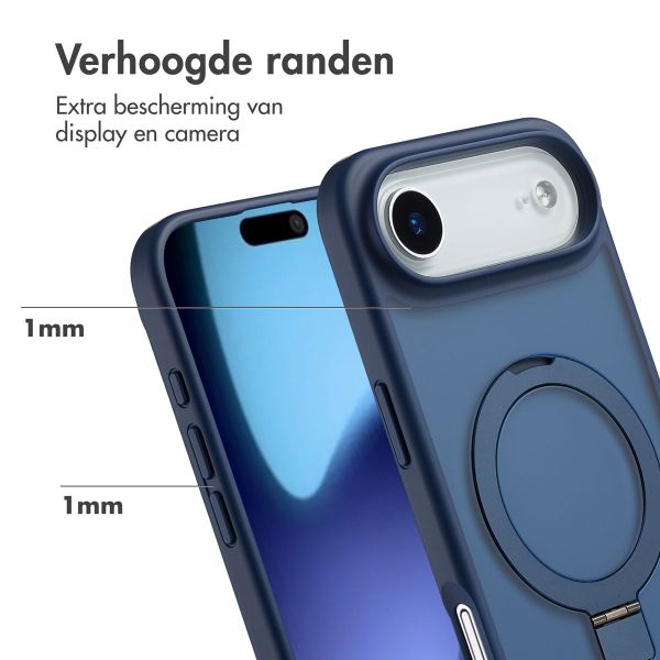 Accezz Ring Stand Backcover met MagSafe Apple iPhone 17 Air - Blauw