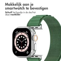 Accezz Nylon Alpine bandje Apple Watch | 44/45/46/49 mm - Olive Green