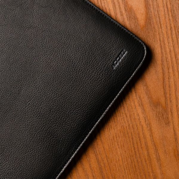 Accezz Leather Laptop hoes Apple MacBook 16 inch - Laptopsleeve - Zwart