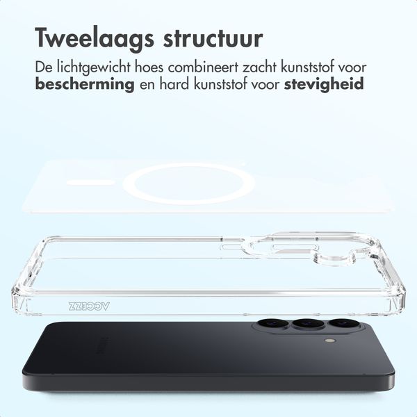 Accezz Xtreme Impact Backcover met MagSafe Samsung Galaxy S26 - Transparant
