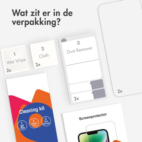 Accezz Gehard Glas Screenprotector 2-pack Apple iPhone SE (2022 / 2020)