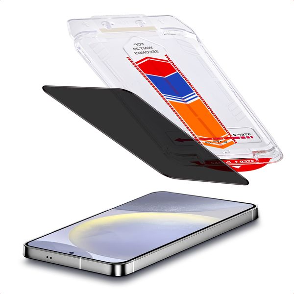 Accezz Gehard Glas Privacy Screenprotector + Applicator Samsung Galaxy S24 FE