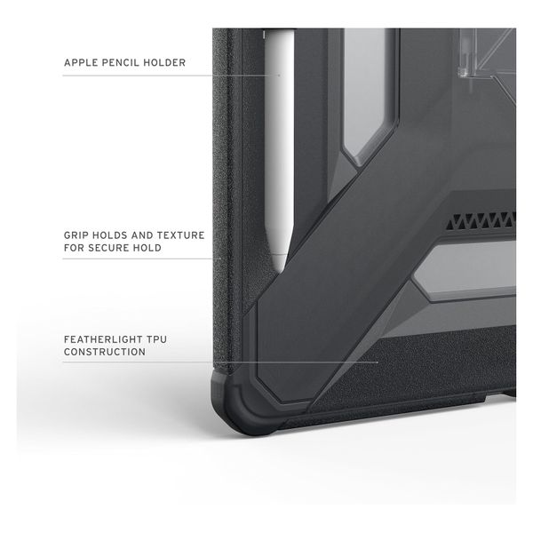 UAG Scout Plus Backcover met stand Apple iPad Air 13 inch (2026) M4 / (2025) M3 / (2024) M2 - Ash