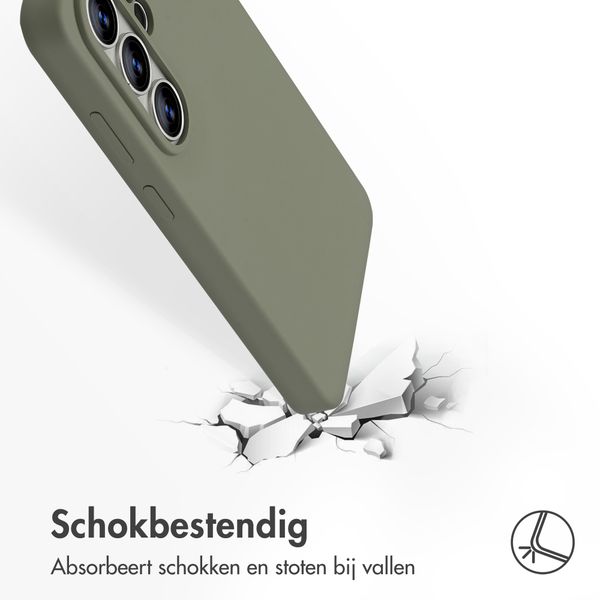 Accezz Liquid Silicone Backcover met MagSafe Samsung Galaxy S26 Ultra - Cooper Green