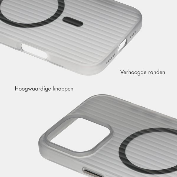 Accezz Lite Backcover met MagSafe | Fluted | Apple iPhone 16 Pro - Smokey Matte