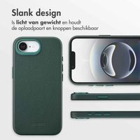 Accezz MagSafe Leather Backcover Apple iPhone 16e - Cedar Green