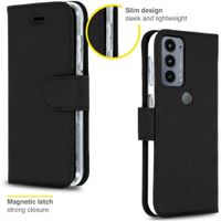 Accezz Wallet Softcase Bookcase Motorola Edge 20 - Zwart