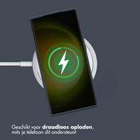 Accezz Liquid Silicone Backcover Samsung Galaxy S23 Ultra - Donkerblauw