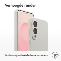 Accezz Liquid Silicone Backcover met MagSafe Samsung Galaxy S25 Edge - Zwart