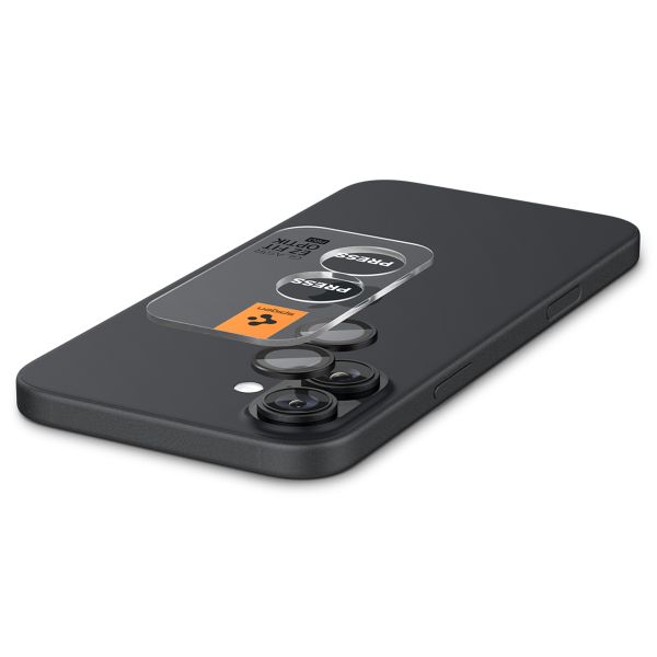 Spigen GLAStR EZ Fit Optik Pro Camera Protector 2 Pack Apple iPhone 16 / 16 Plus - Black