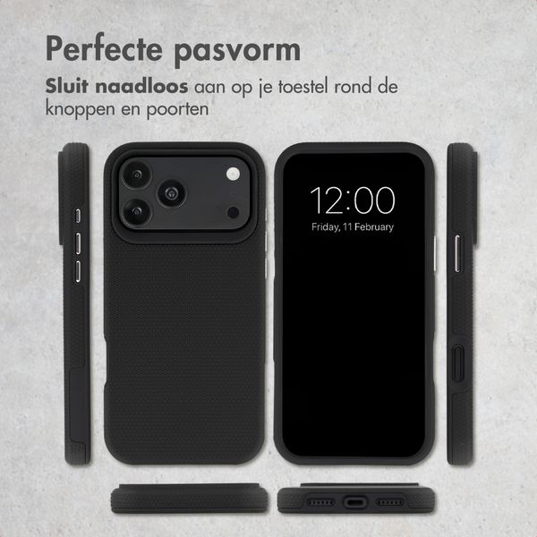 Accezz Tough Backcover met MagSafe Apple iPhone 18 Pro Max / 17 Pro Max - Zwart