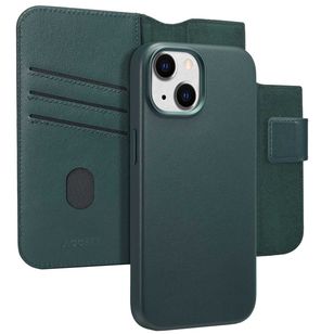 Accezz Leather Bookcase 2-in-1 met MagSafe Apple iPhone 15 - Cedar Green