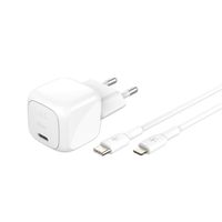 Belkin BoostCharge Compacte USB-C oplader 30W met USB-C naar Lightning kabel - 1 meter - Wit