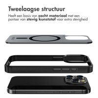 Accezz Rugged Frosted MagSafe Backcover Apple iPhone 15 Pro - Zwart