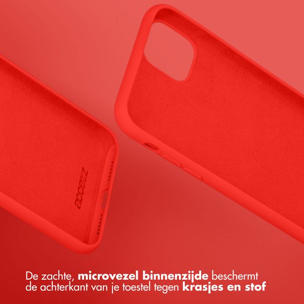 Accezz Liquid Silicone Backcover Samsung Galaxy S23 - Rood