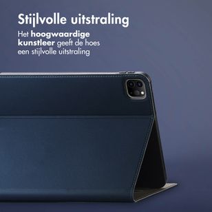 Accezz Classic Tablet Case Apple iPad Pro 12.9 (2020/2021/2022) - Donkerblauw