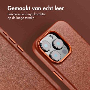 Accezz MagSafe Leather Backcover iPhone 16 Pro - Sienna Brown