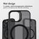 Accezz Rugged Frosted Backcover met MagSafe iPhone 15 Pro - Zwart