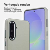 Accezz MagSafe Leather Backcover Samsung Galaxy A36 / A56 - Lichtgrijs