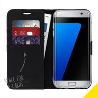 Accezz Wallet Softcase Bookcase Samsung Galaxy S7 Edge - Zwart