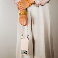 Selencia Rivièra MagSafe Backcover met afneembare haakjes iPhone 12 / 12 Pro - Sorbet Pink