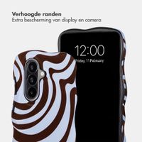 Selencia Vivid Wavy Backcover met MagSafe Samsung Galaxy A57 (5G) - Dream Swirl Chocolate