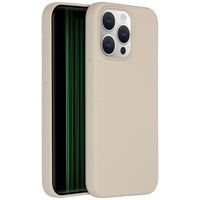 Accezz Liquid Silicone Backcover met MagSafe Apple iPhone 15 Pro Max - Stone
