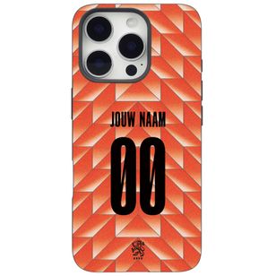 Ontwerp je eigen Nederlands Elftal Backcover Apple iPhone 16 Pro - Nederlands Elftal '88