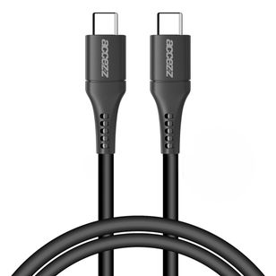 Accezz USB-C naar USB-C kabel - 1 meter - Zwart