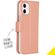 Accezz Wallet Softcase Bookcase iPhone 12 Mini - Rosé Goud