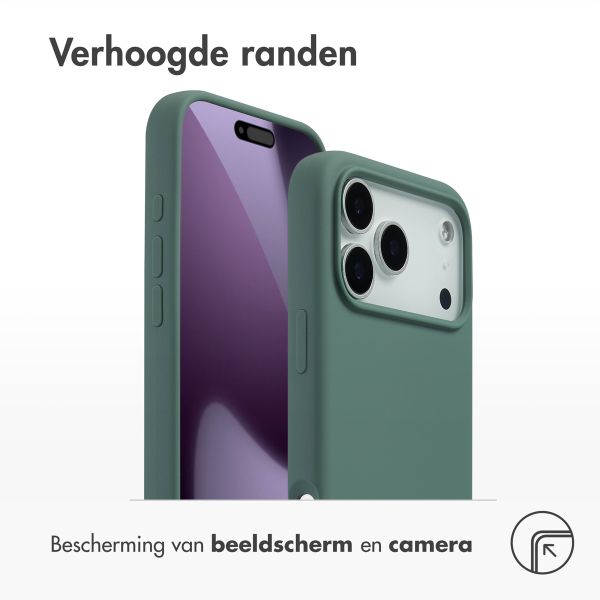 Accezz Liquid Silicone Backcover met MagSafe Apple iPhone 17 Pro Max - Dark Green