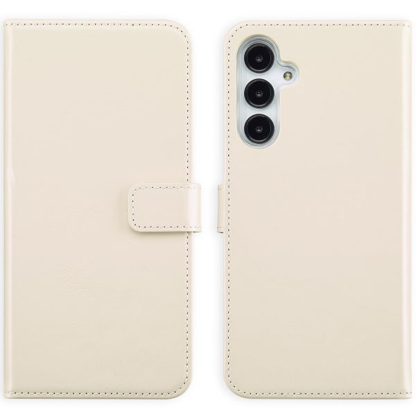 Selencia Echt Lederen Bookcase Samsung Galaxy A16 (5G) - Greige