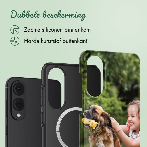 Ontwerp je eigen tough case Samsung Galaxy S25 Edge - Wit