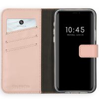 Selencia Echt Leren Bookcase Apple iPhone 12 (Pro) - Dusty Pink
