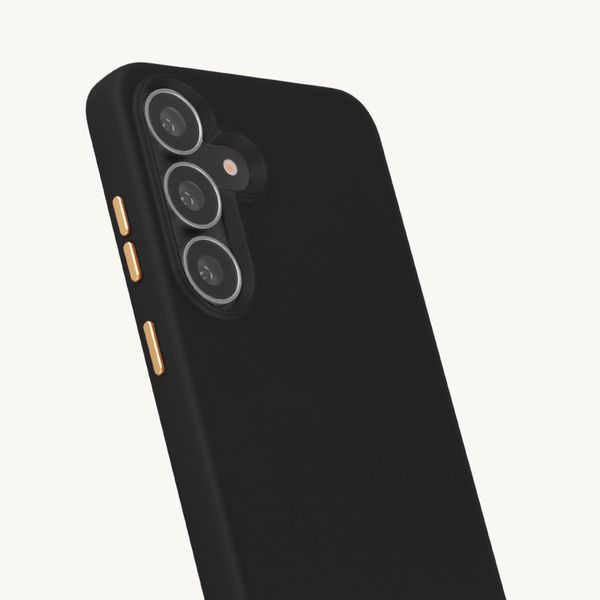 Selencia Rivièra MagSafe Backcover met afneembare haakjes Samsung Galaxy S25 FE - Velvet Black