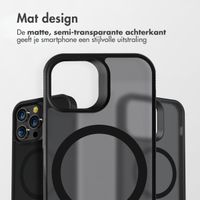 Accezz Rugged Frosted MagSafe Backcover Apple iPhone 14 Pro Max - Zwart