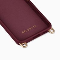 Selencia Rivièra MagSafe Backcover met afneembare haakjes Samsung Galaxy S25 / S24 - Bold Burgundy
