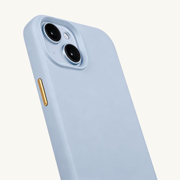 Selencia Rivièra MagSafe Backcover met afneembare haakjes Apple iPhone 14 / 13 - Powder Blue