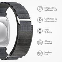 Accezz Nylon Alpine bandje Apple Watch | 44/45/46/49 mm - Dark Grey